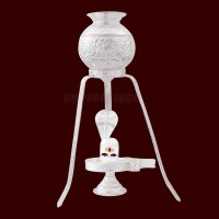 Pure Silver Shivlingam and Jaldhari with Tripod Stand