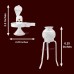 Pure Silver Shivlingam and Jaldhari with Tripod Stand