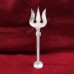 Trishul Trident with Stand in Pure Silver - 7.25 inches