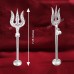 Trishul Trident with Stand in Pure Silver - 7.25 inches