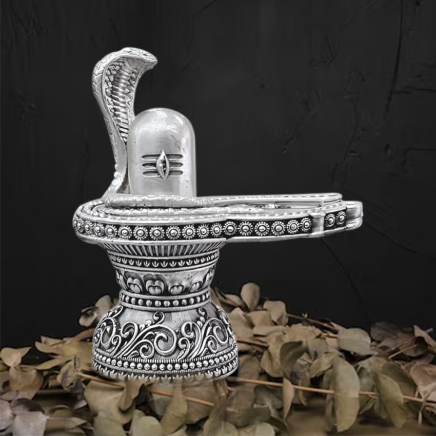 Antique Shivling with Snake in Solid Sterling Silver