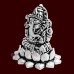 Exotic Small Ganesh Murti in Oxide Silver - 3.3 cm