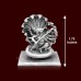 Lord Ganesha With Sheshnag Statue in 925 Sterling Silver - Size: 1.75 inch