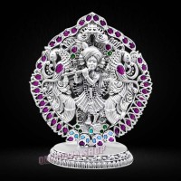 Shri Krishna Attractive 925 Silver Statue