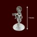 Shree Krishna Idol in Sterling Silver - Size: 4 inches