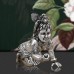 Laddu Gopal Crawling Krishna Idol in 925 Sterling Silver - Size: 2.25 x 2 x 1.5 inches