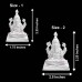 Vighnaharta Sri Ganesha Pure Silver Idol - 45 to 85 Grams (Height 2.25 & 3.25 inches)