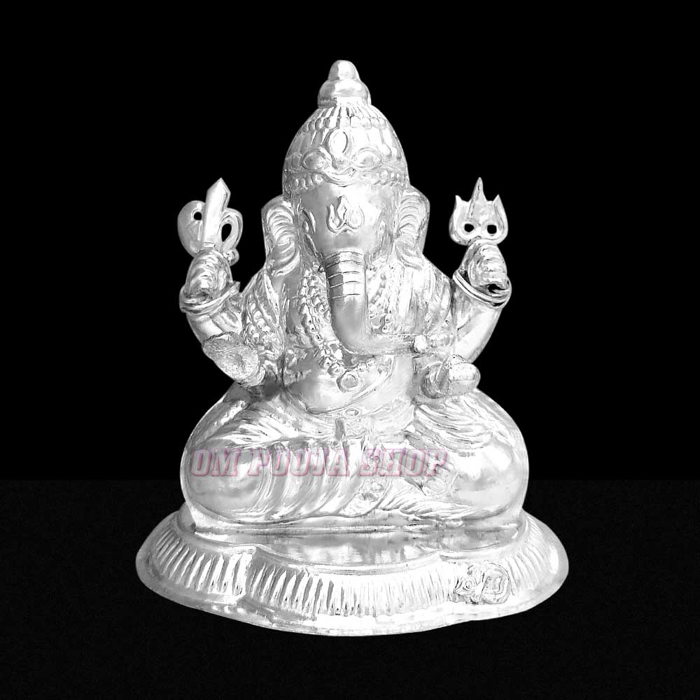 Sterling Silver Ganesh With Chakra Statue - www.mvdsport.uy