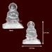 Lord Kubera Small Murti in Silver - Size: 3.4x2.9x1.8 cm