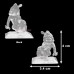 Laddu Gopal Thakurji Small Silver Statue - Size: 4x3.4x1.9 cm