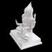 Mahalakshmi Goddess of Wealth Pure Silver Idol - 45 to 80 Grams (Height 2.25 & 3 inches)