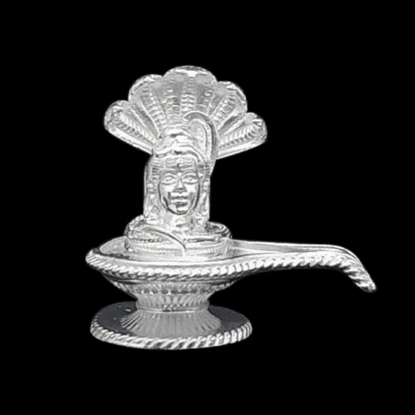 Shivling with Sheshnag in Pure Silver