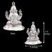 Vakratunda Ganesh Silver Murti / Idol - 25 Grams (Size: 2.4 x 2 x 1.6 inches)
