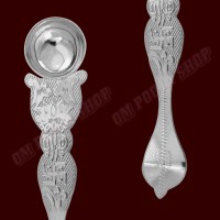 Snake Design Spoon in Pure Silver - SIze: 3.75 inches