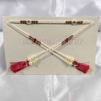 Traditional Vivah Mundavalya – Pearl & Bead Wedding Head Ornament for Bride & Groom