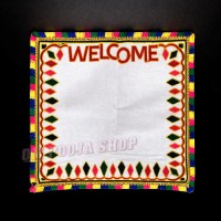 Embroidery Kanku Pagla Welcome Cloth Asan in Pure Cotton for Swagat of Baby & Bride