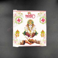 Shubh VIvah Shri Ganesh Printed Hast Melap Wedding Cloth / Rumal