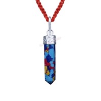 Mixed Color Chakra Pencil Pendant