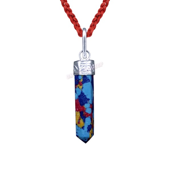 Mixed Color Chakra Pencil Pendant