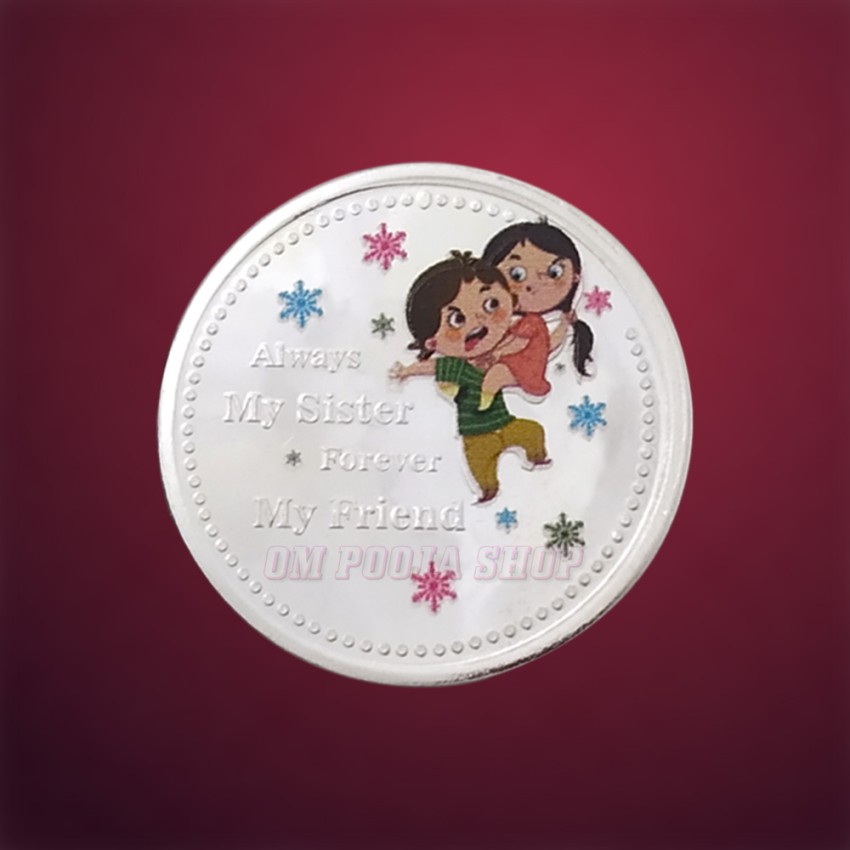 Happy Raksha Bandhan 999 Pure Silver Coin