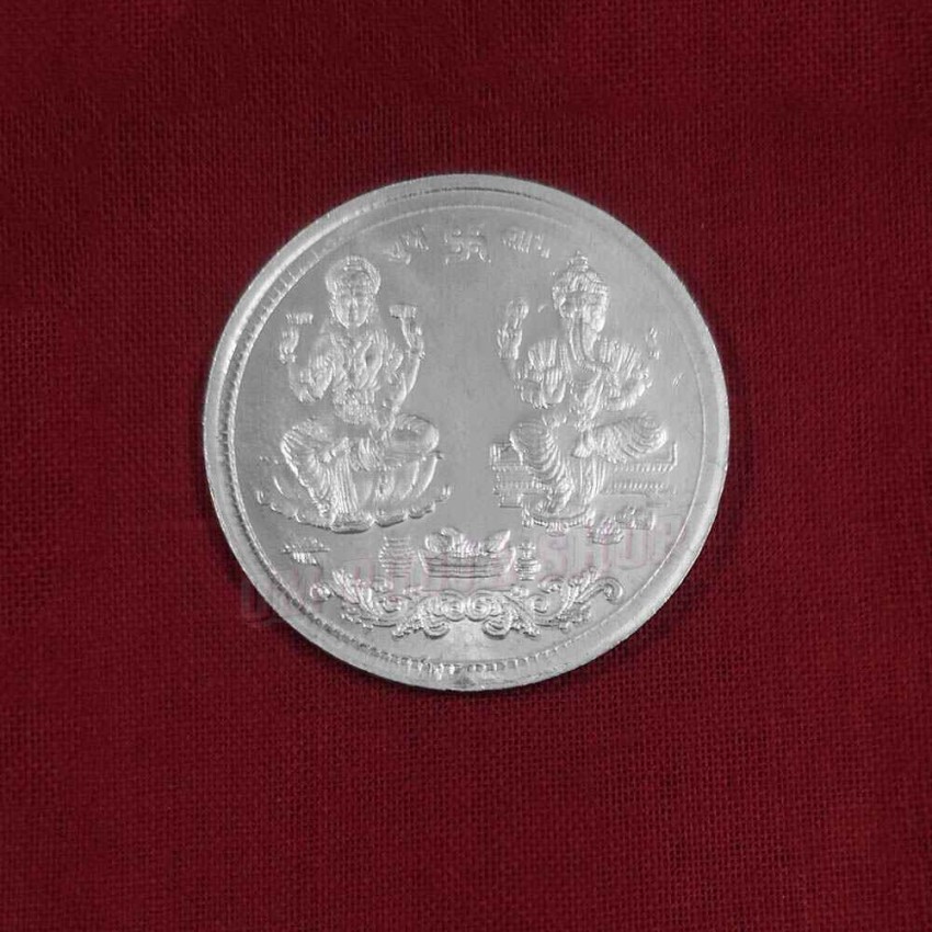 Lakshmi Ganesh German Silver Coin – Auspicious Wealth & Prosperity
