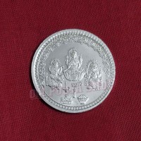 Laxmi, Ganesh & Saraswati German Silver Coin