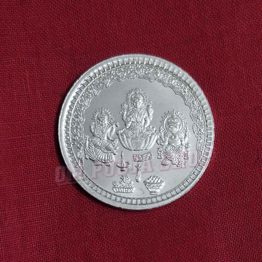 Laxmi, Ganesh & Saraswati German Silver Coin