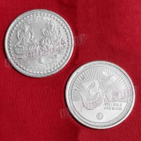 Lakshmi Ganesh Om German Silver Coin – Auspicious Wealth & Prosperity