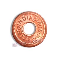 Pure Copper Auspicious Pooja Coin