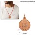 Guru Yantra Round Locket in Pure Copper