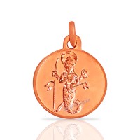 Ketu Yantra Round Locket in Pure Copper