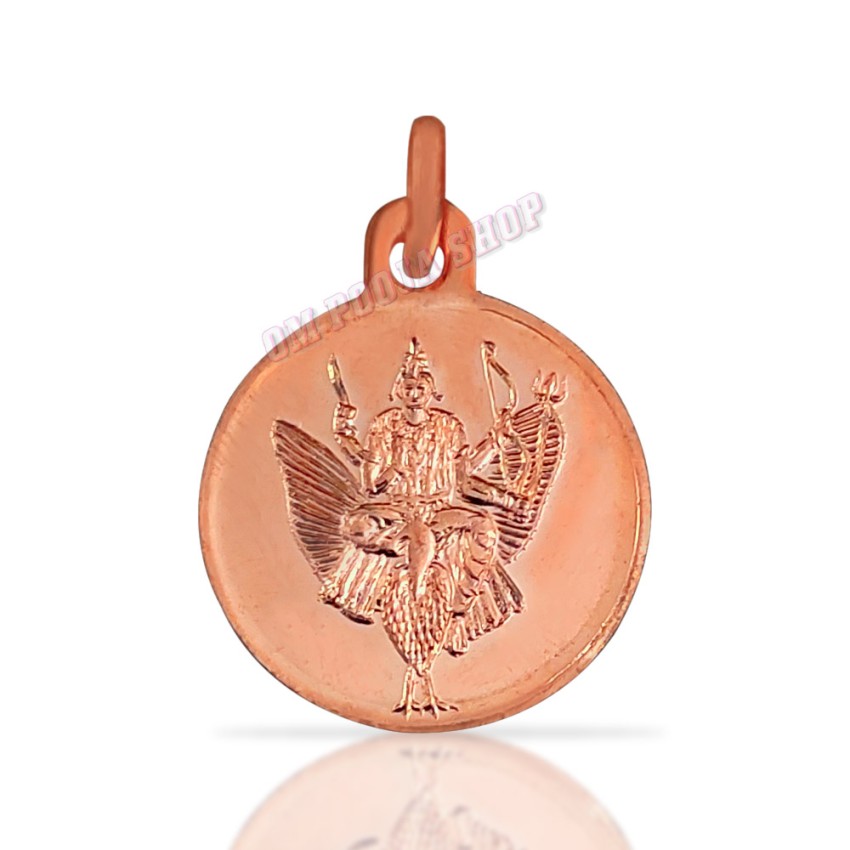 Shani Dev Yantra Pendant in Copper