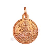 Shri Mahalakshmi Shree Yantra Round Locket in Pure Copper