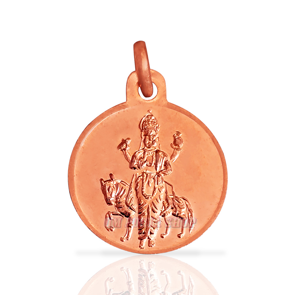 shukra yantra round locket copper 1 1