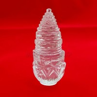 Original Sphatik Shree Yantra On Kamal Pushp- 34 GMS