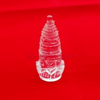 Original Sphatik Shree Yantra On Lotus - 20 GMS