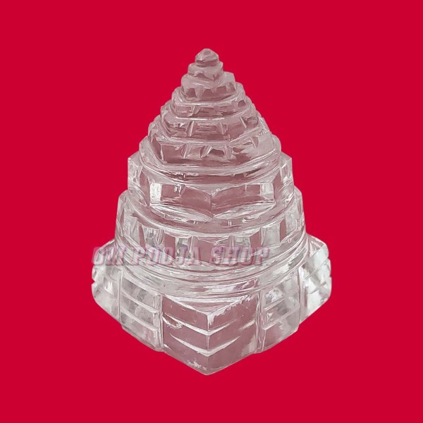 Lakshmi Shri Yantra in Sphatik / Crystal - 140 to 190 Grams