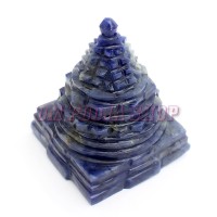 Shree Yantra in Lapis Lazuli Gemstone - 100 to 128 GMS