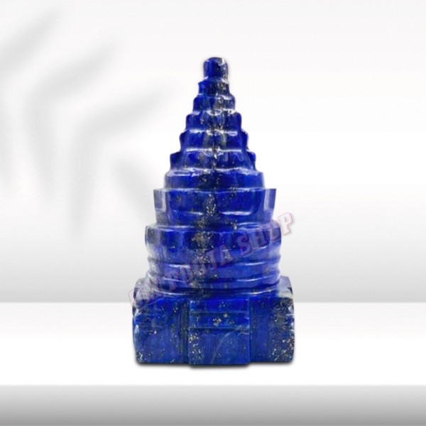 Sri Yantra in Lapis Lazuli Gemstone - 90 GMS