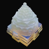 Sri Yantra in Opal Quartz Gemstone - 95 to 184 Gms