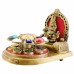 Shri Dhan Varsha Kuber Yantra Chowki in Brass