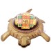 Tortoise Shri Granesh Yantra in Brass Home & Office Decor Size: 1.5x4.25x3.5 inches