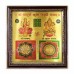 Shree Sampurna Kuber Lakshmi Yantram 24k Gold Plated Paper - 9 inch